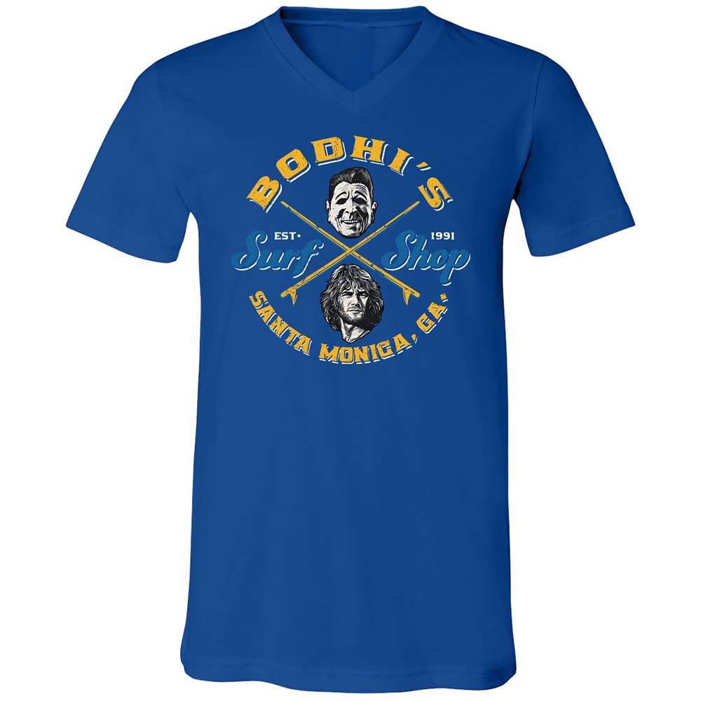 Unisex V-Neck T-Shirt - E9SJ7GZC - True Royal - 4
