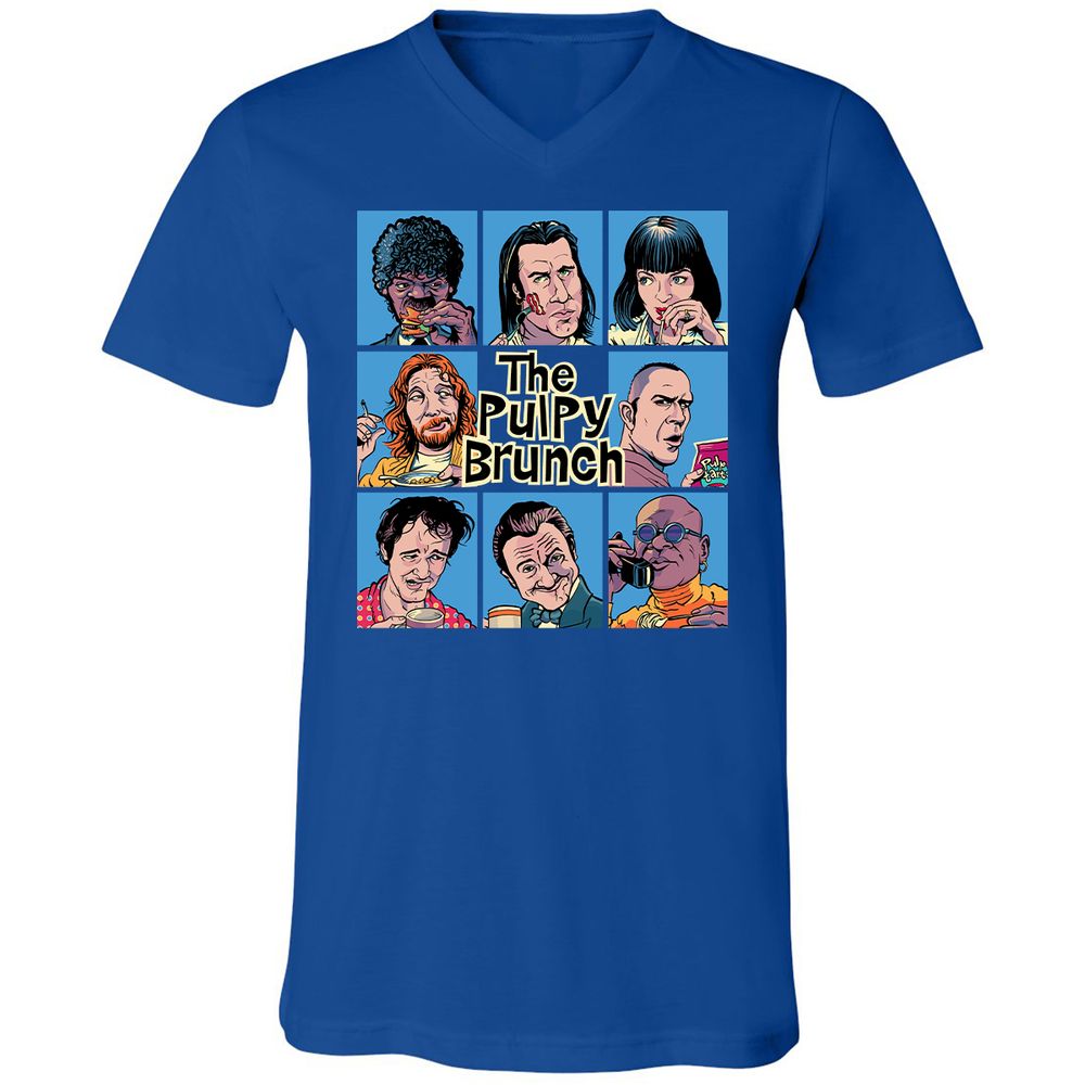 Unisex V-Neck T-Shirt - M234R38U - True Royal - 4