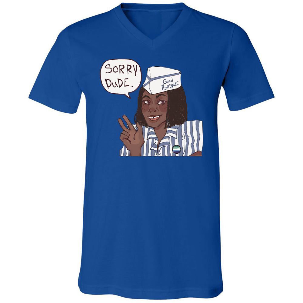 Unisex V-Neck T-Shirt - GDRYEMTK - True Royal - 4