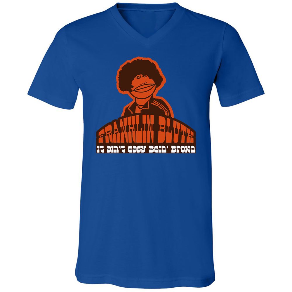 Unisex V-Neck T-Shirt - 4S9AVNBX - True Royal - 4