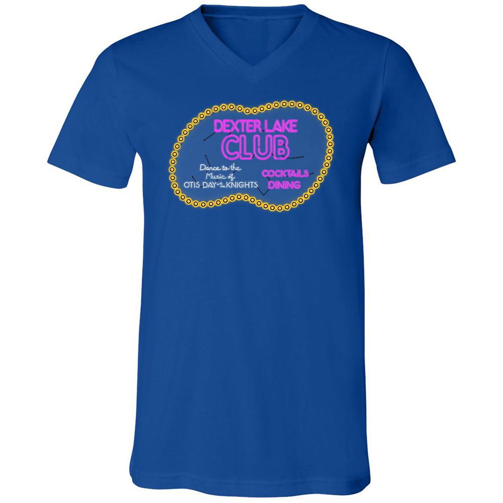 Unisex V-Neck T-Shirt - 7A43X13W - True Royal - 4