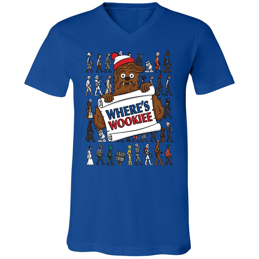 Unisex V-Neck T-Shirt - BA3KQKXQ - True Royal - 4