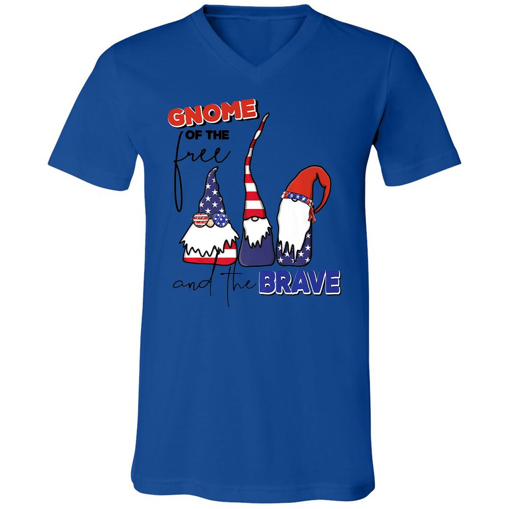 Unisex V-Neck T-Shirt - K89GRAUJ - True Royal - 4