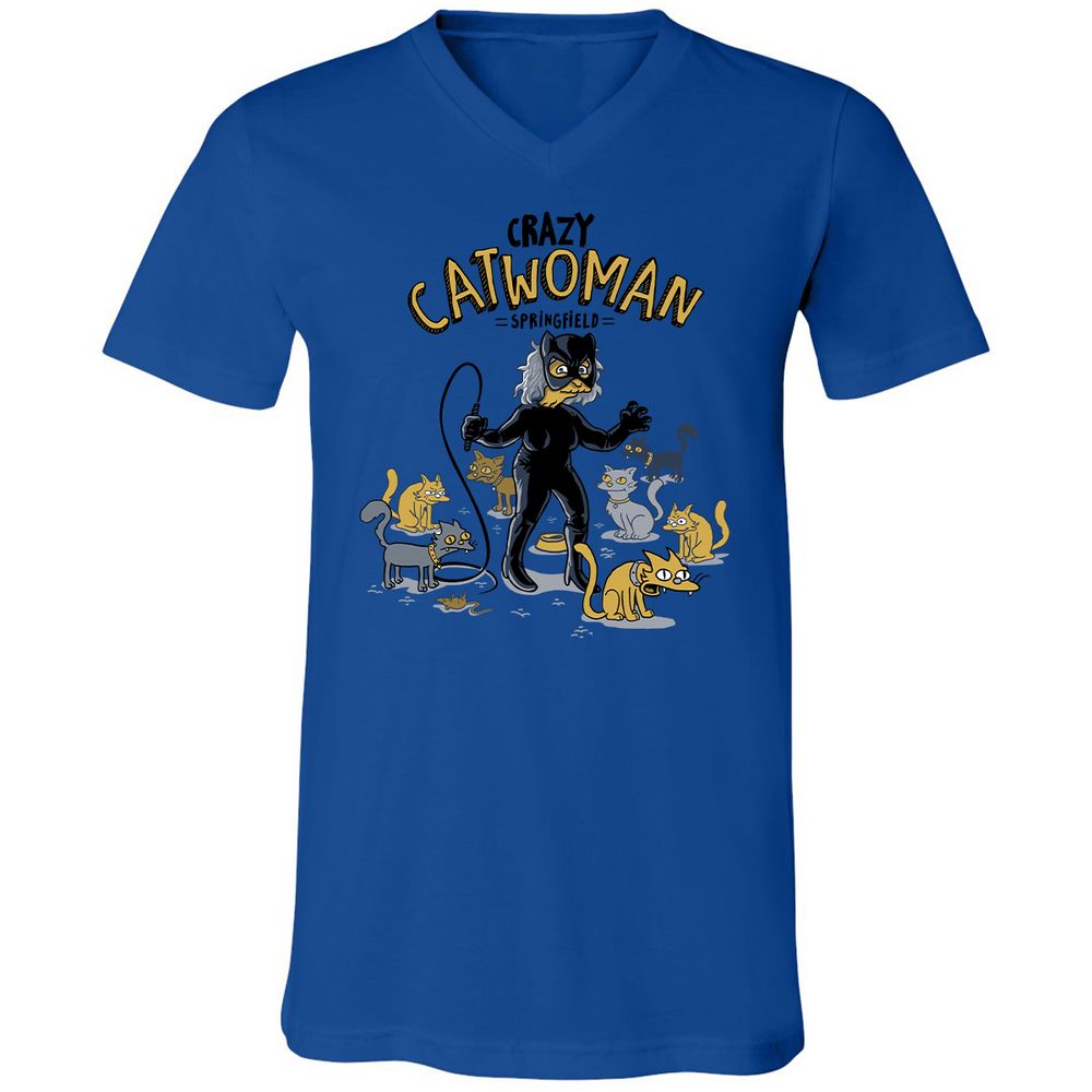 Unisex V-Neck T-Shirt - AHGM4F5Z - True Royal - 4