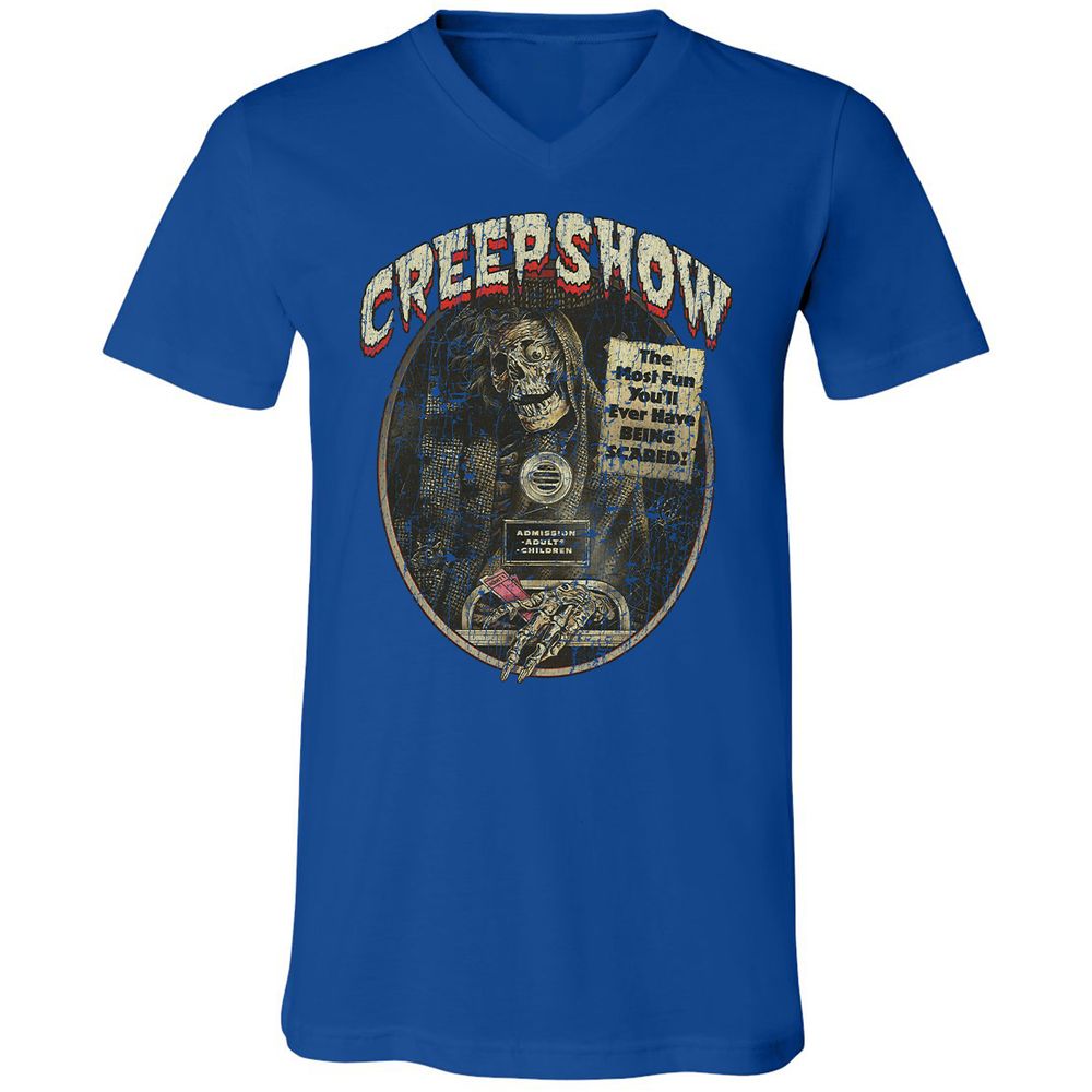 Unisex V-Neck T-Shirt - TSXL8QN3 - True Royal - 4