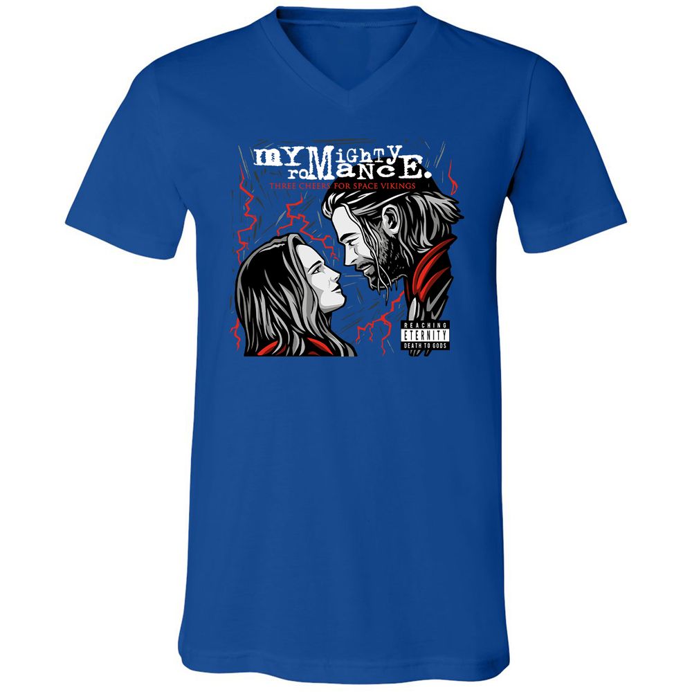 Unisex V-Neck T-Shirt - 6XA4SUT5 - True Royal - 4