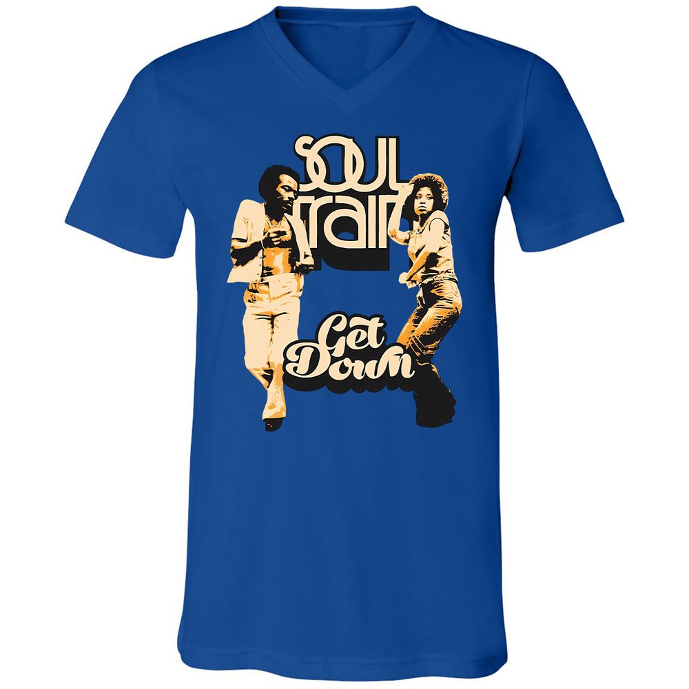 Unisex V-Neck T-Shirt - WBGZV889 - True Royal - 4