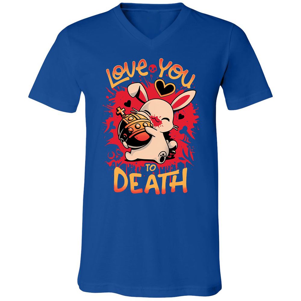 Unisex V-Neck T-Shirt - YKB24ZBM - True Royal - 4