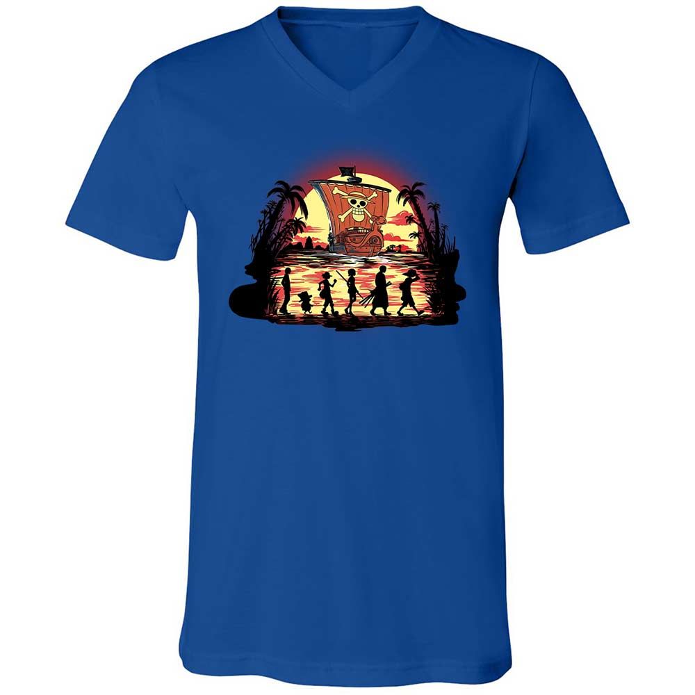 Unisex V-Neck T-Shirt - 94GAHYGS - True Royal - 4