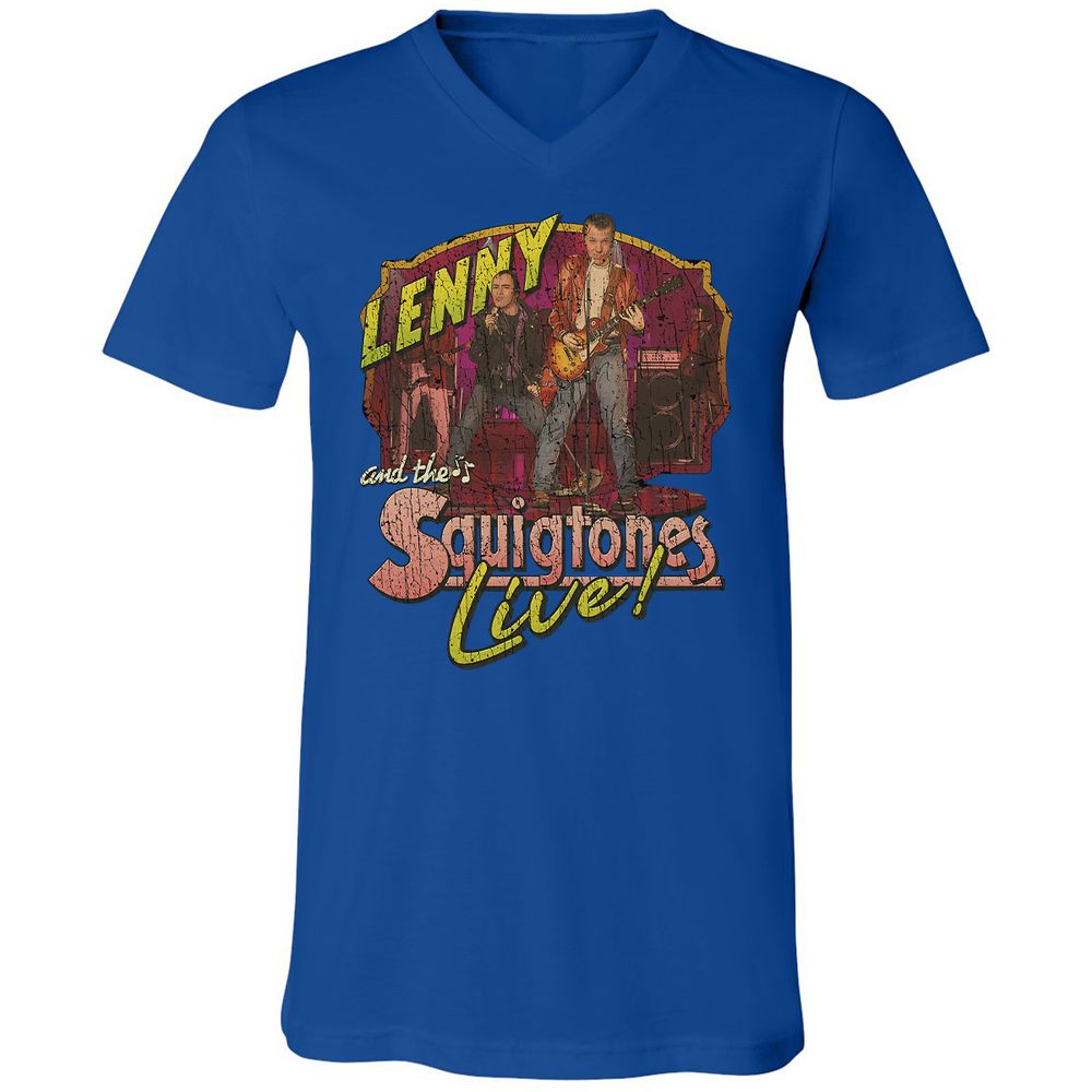 Unisex V-Neck T-Shirt - NHA53SFR - True Royal - 4