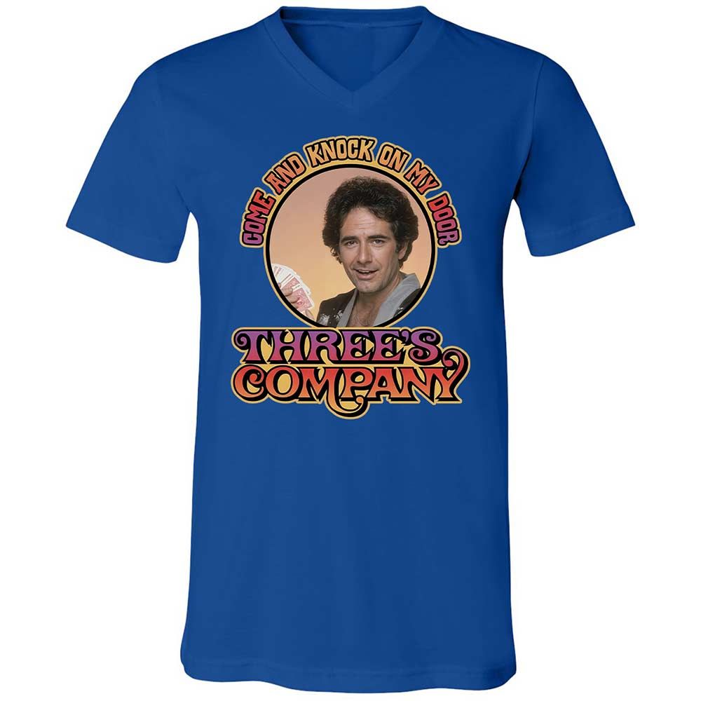 Unisex V-Neck T-Shirt - FR3ARW2U - True Royal - 4