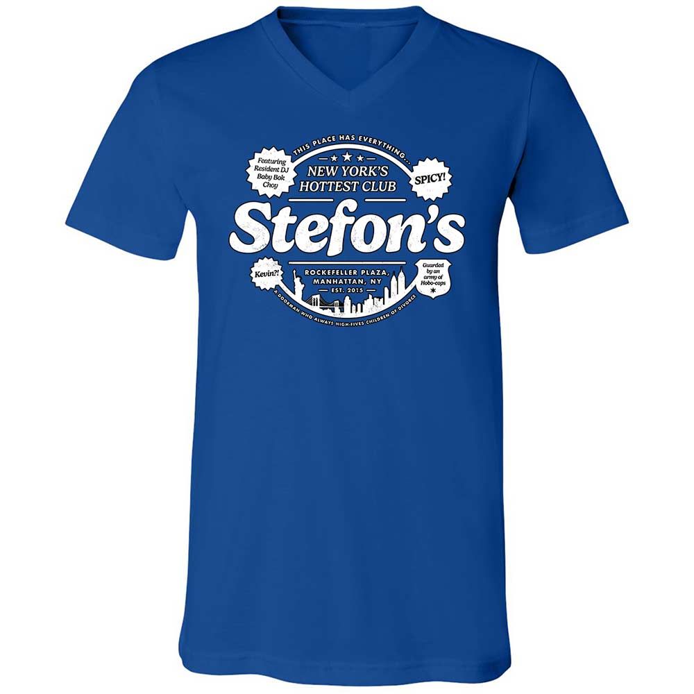 Unisex V-Neck T-Shirt - 38ZFR9DT - True Royal - 4