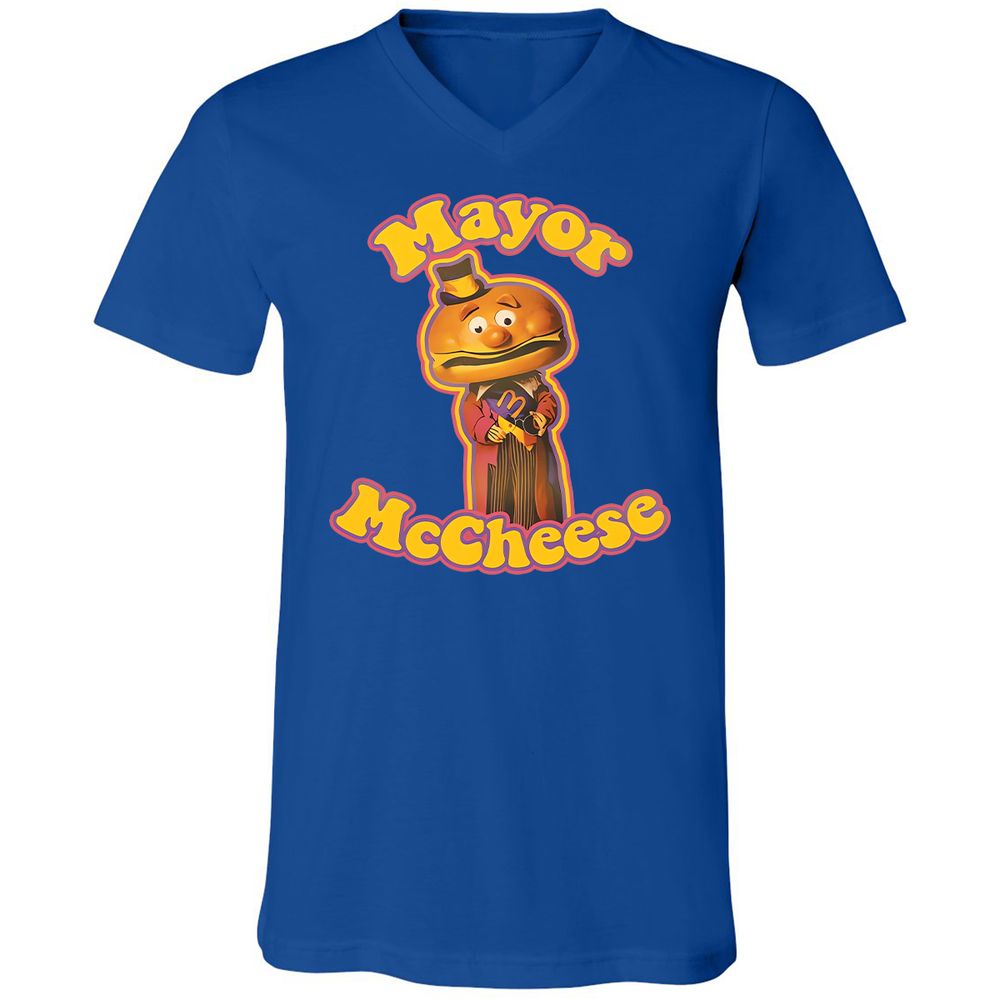 Unisex V-Neck T-Shirt - D6SH3Z31 - True Royal - 4