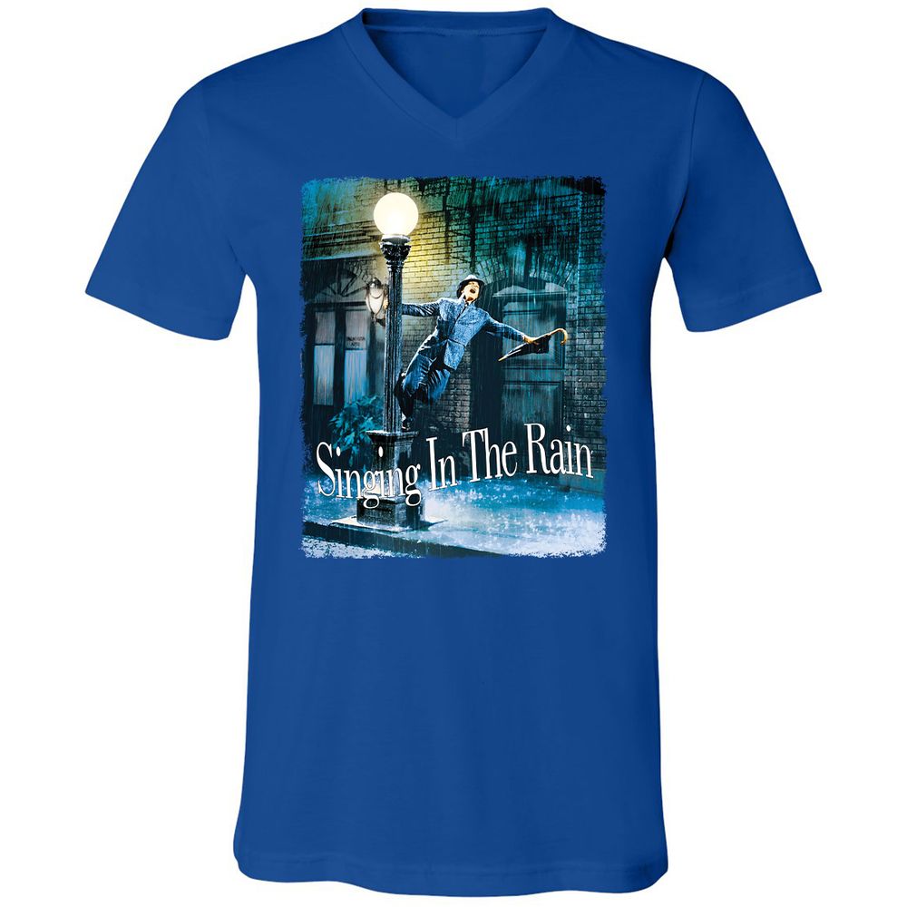 Unisex V-Neck T-Shirt - U8ZXW3T5 - True Royal - 4