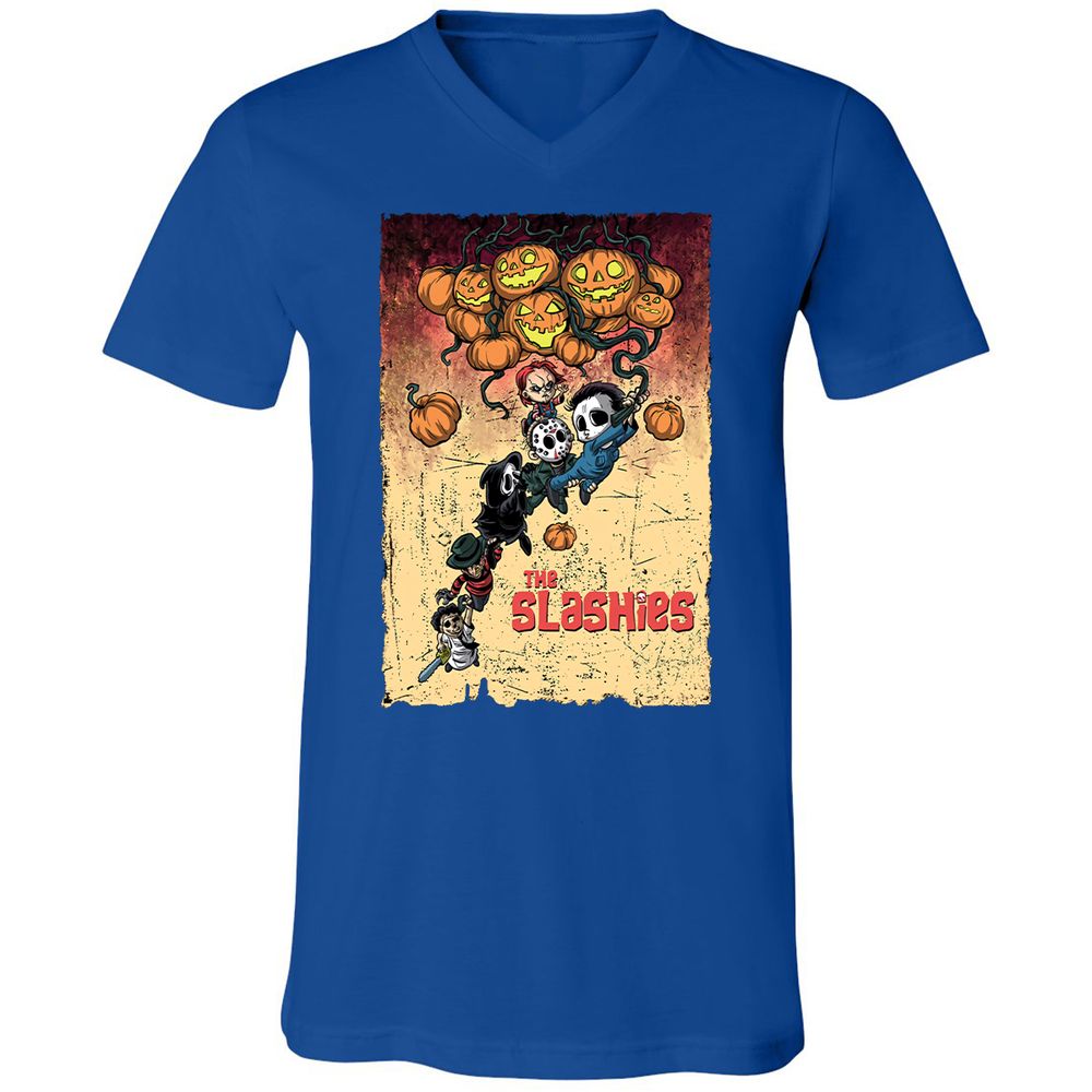 Unisex V-Neck T-Shirt - 2Q719NHT - True Royal - 4