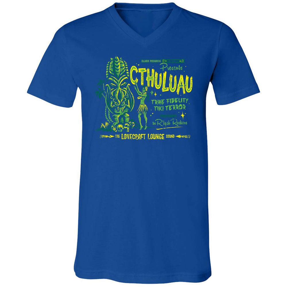 Unisex V-Neck T-Shirt - 5ZC2VZD1 - True Royal - 4