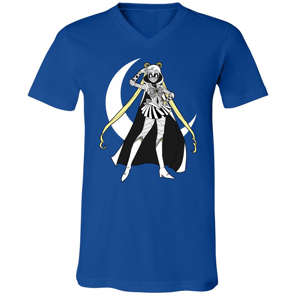 Unisex V-Neck T-Shirt - WGFXUQEW - True Royal - 4