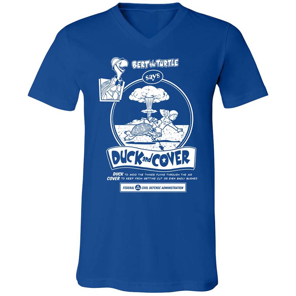 Unisex V-Neck T-Shirt - 2VA6L91B - True Royal - 4
