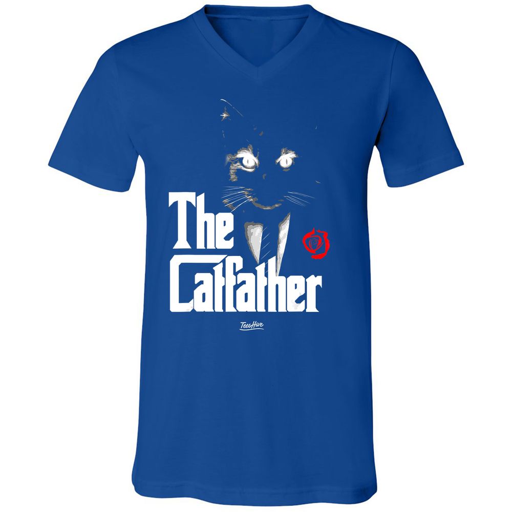 Unisex V-Neck T-Shirt - LBD55TF6 - True Royal - 4