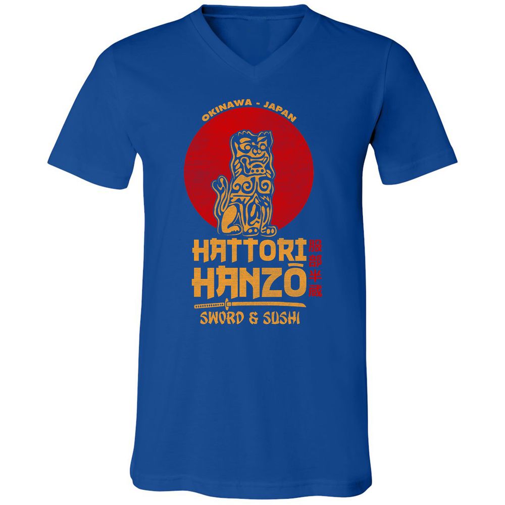 Unisex V-Neck T-Shirt - V3QV589B - True Royal - 4