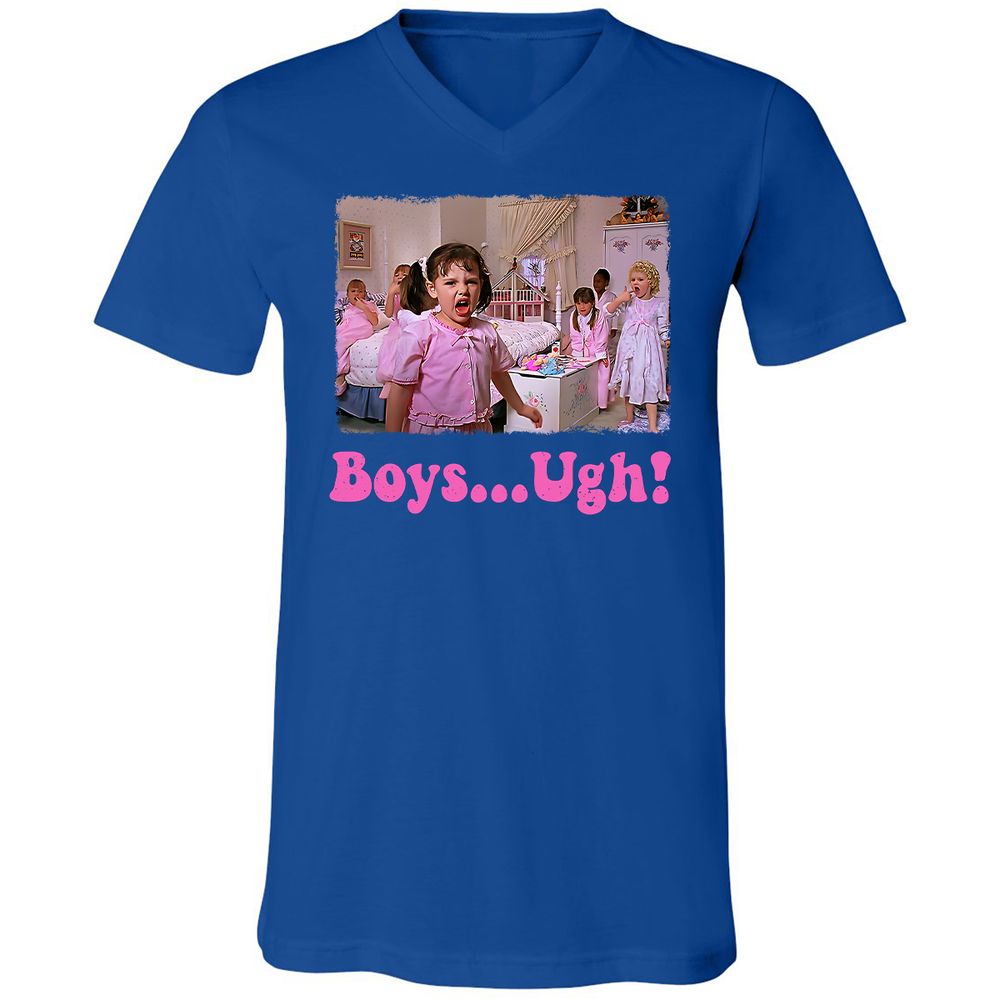 Unisex V-Neck T-Shirt - 7X4W4YJ3 - True Royal - 4
