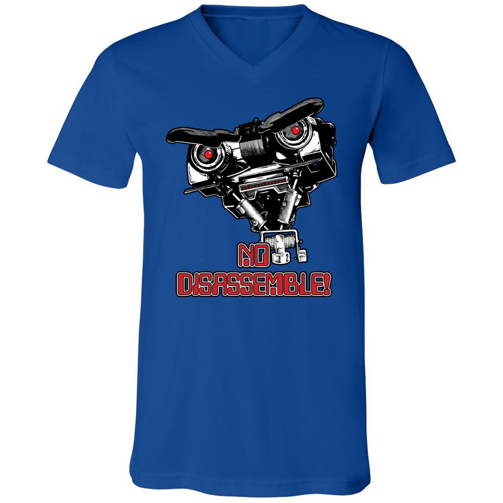 Unisex V-Neck T-Shirt - W6327685 - True Royal - 4