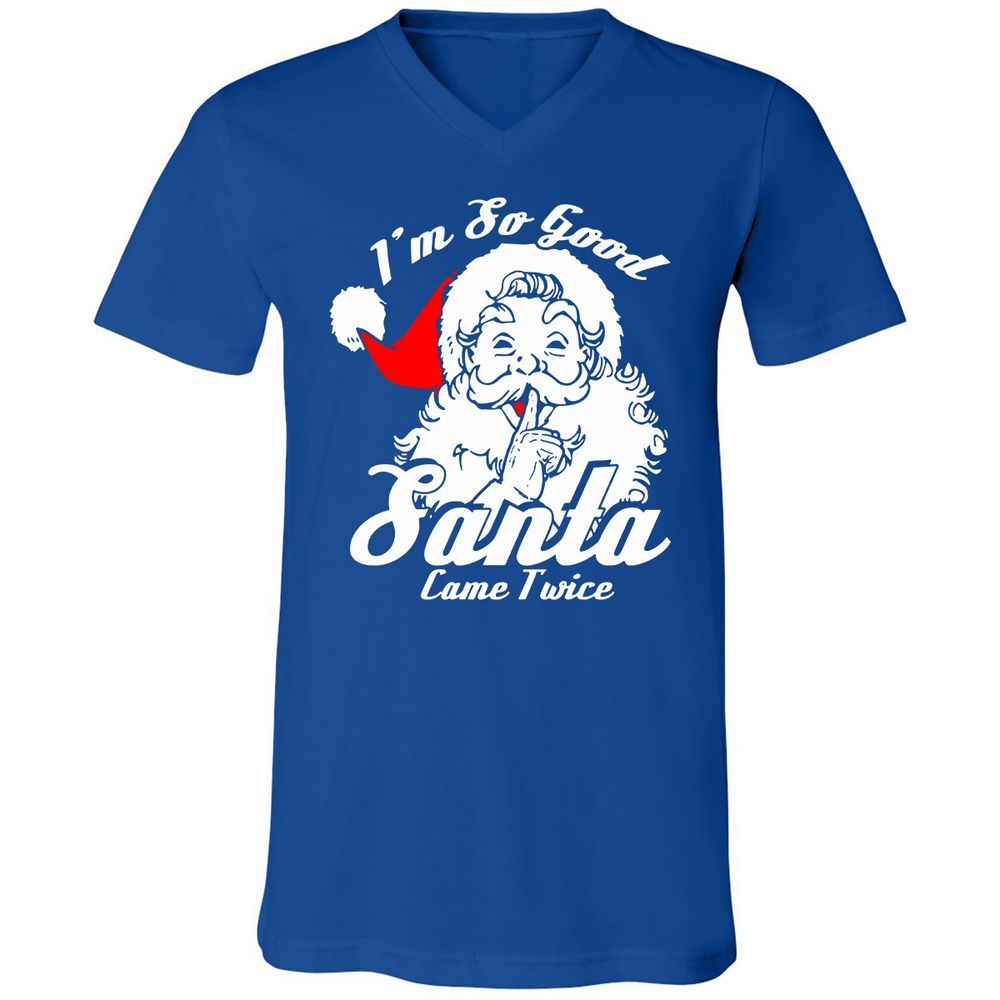 Unisex V-Neck T-Shirt - FV1PBM8E - True Royal - 4