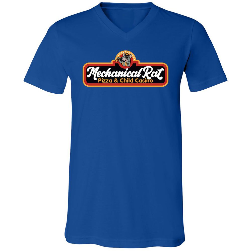 Unisex V-Neck T-Shirt - VVKVZ5FG - True Royal - 4