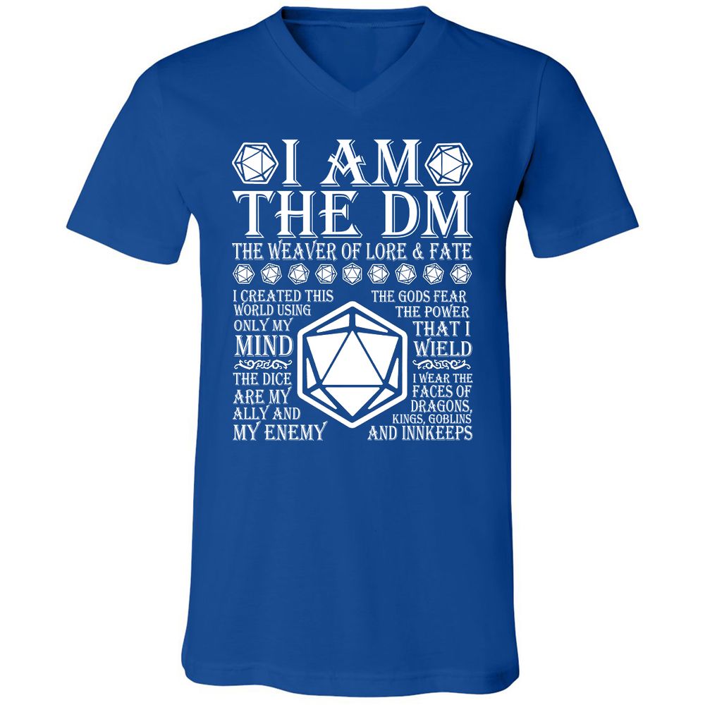 Unisex V-Neck T-Shirt - ED65QE7S - True Royal - 4