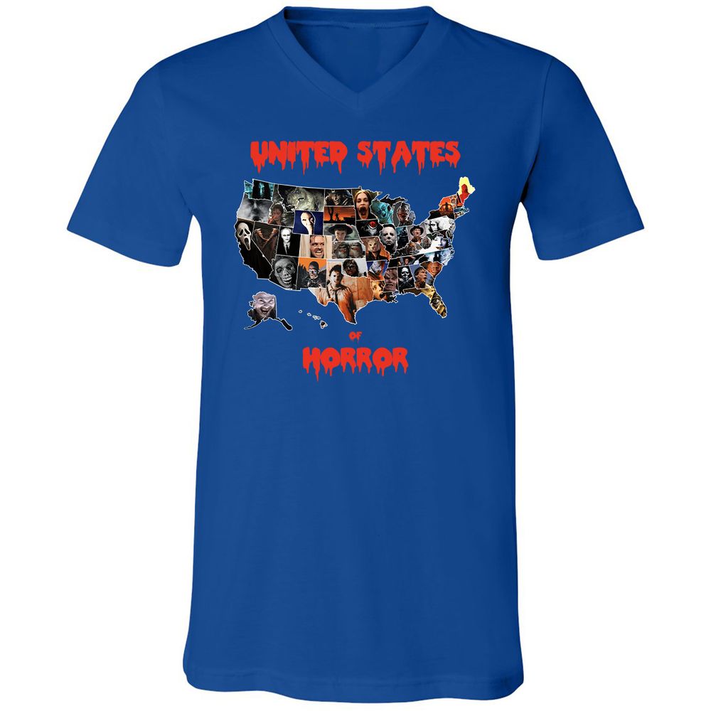 Unisex V-Neck T-Shirt - PFSB2ALG - True Royal - 4