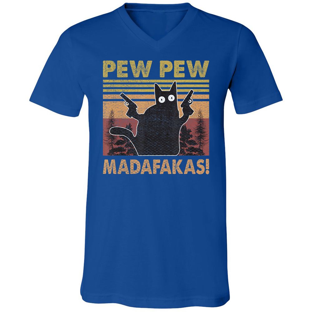 Unisex V-Neck T-Shirt - DM5L7SKW - True Royal - 4