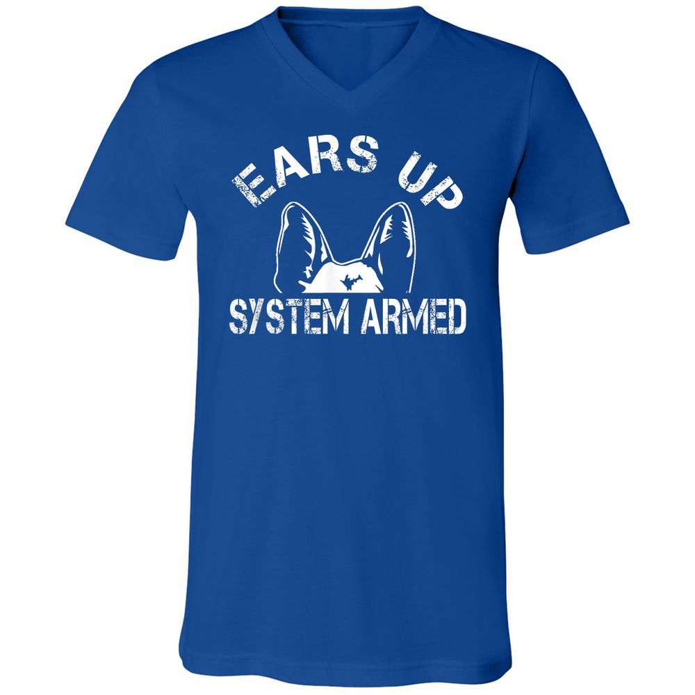 Unisex V-Neck T-Shirt - KSLTCSDA - True Royal - 4