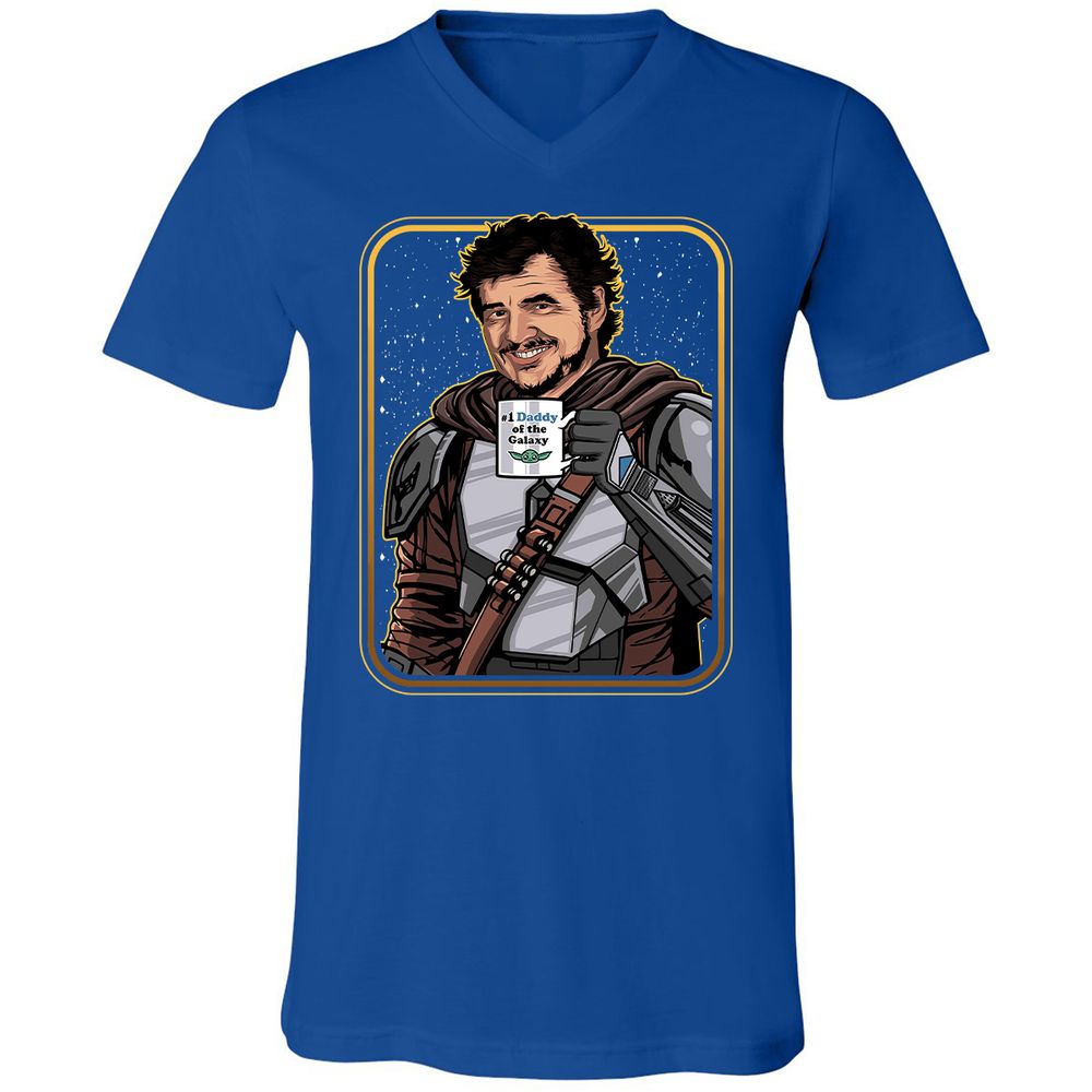 Unisex V-Neck T-Shirt - MGHKXFPU - True Royal - 4