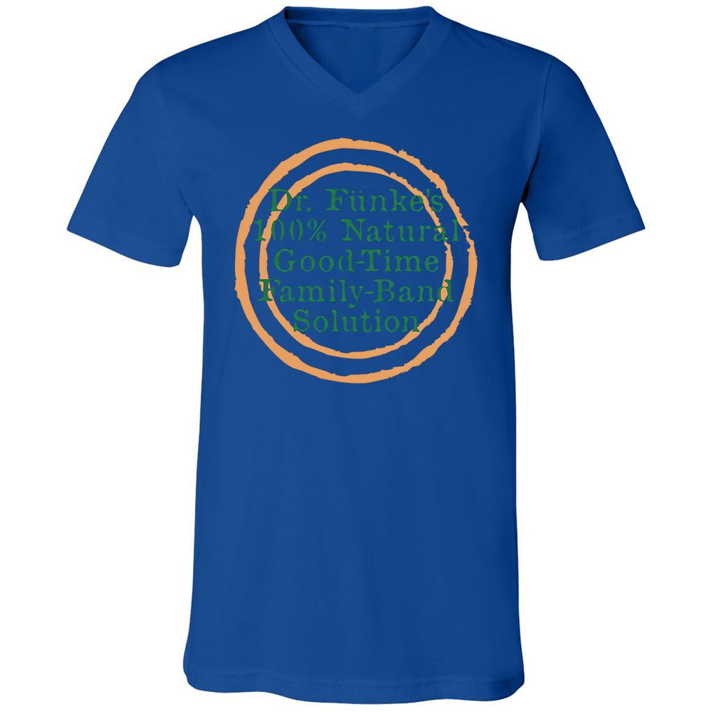 Unisex V-Neck T-Shirt - Y8ZJLUCW - True Royal - 4