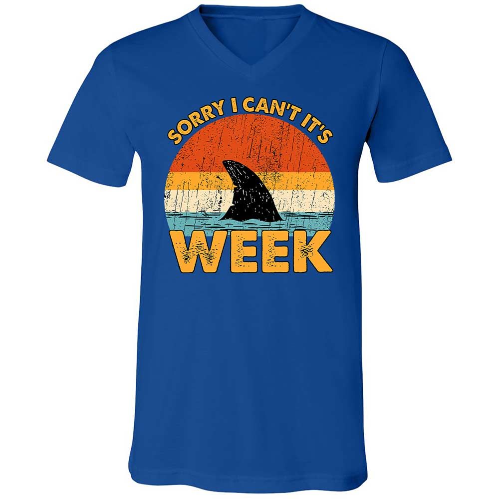 Unisex V-Neck T-Shirt - QJEEKSTK - True Royal - 4