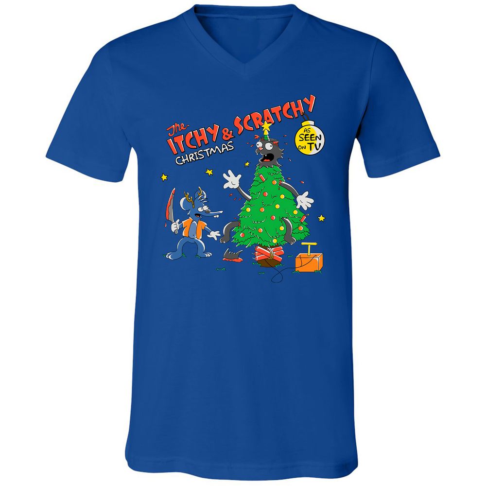 Unisex V-Neck T-Shirt - NLW53AAE - True Royal - 4
