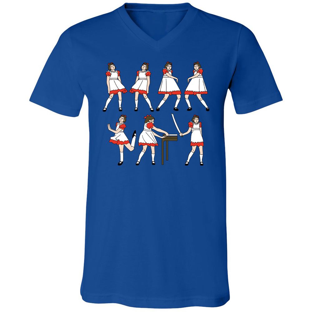 Unisex V-Neck T-Shirt - TVJDPEMT - True Royal - 4