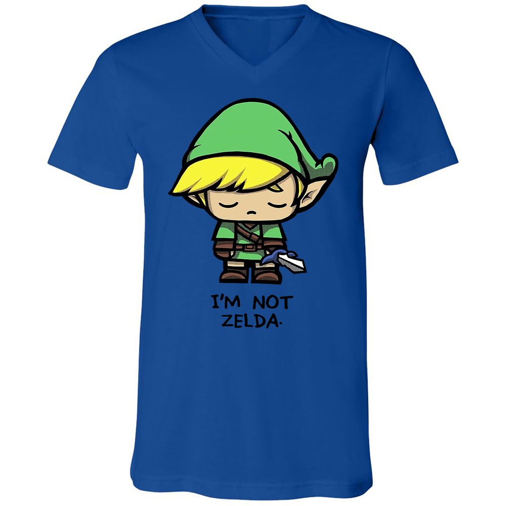 Unisex V-Neck T-Shirt - DCHZTKJP - True Royal - 4