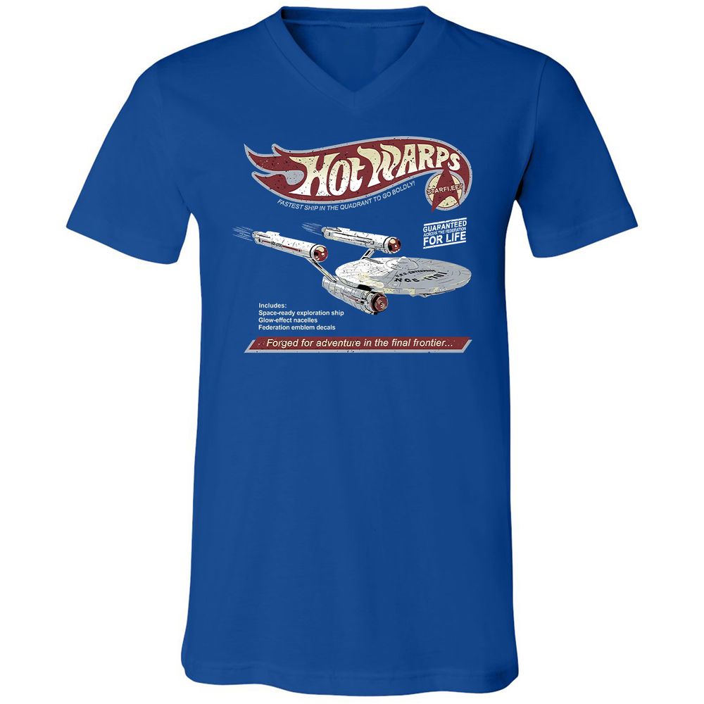 Unisex V-Neck T-Shirt - US63RYY9 - True Royal - 4