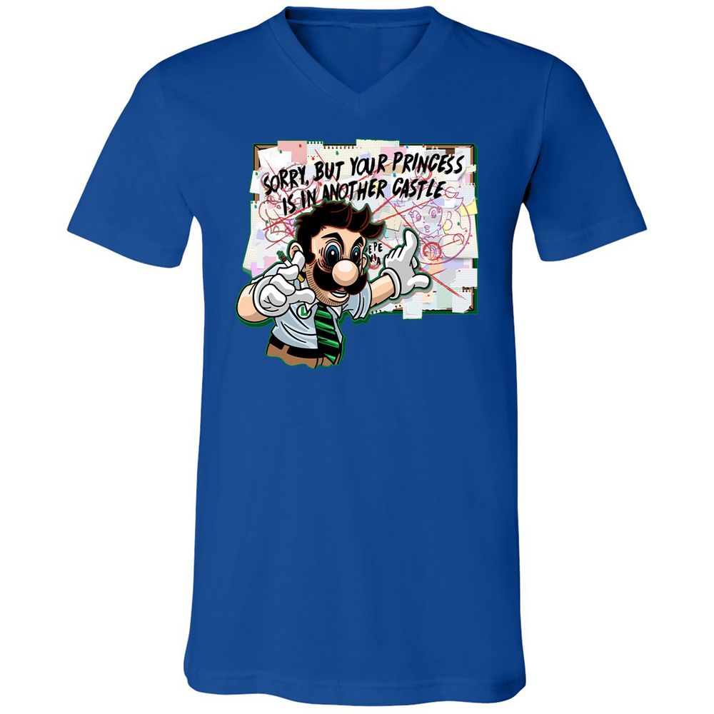 Unisex V-Neck T-Shirt - 34G91UM3 - True Royal - 4