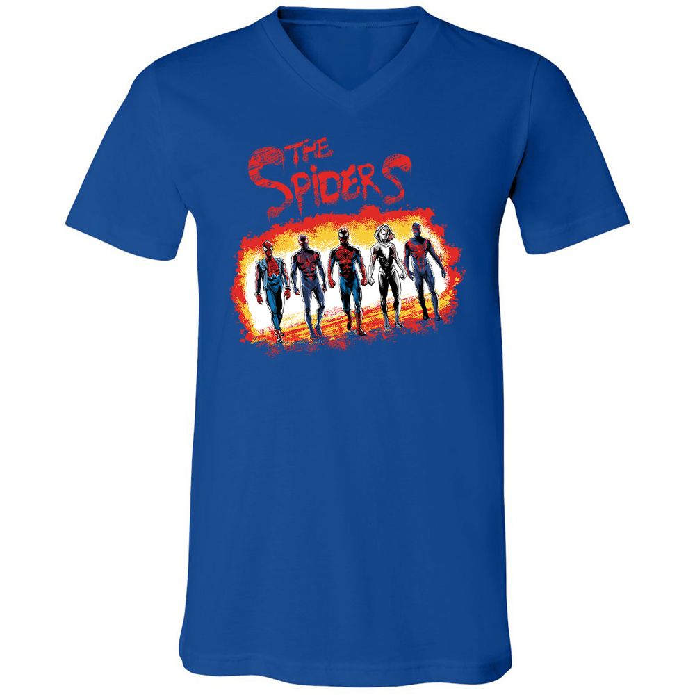 Unisex V-Neck T-Shirt - 6V7BQMEZ - True Royal - 4