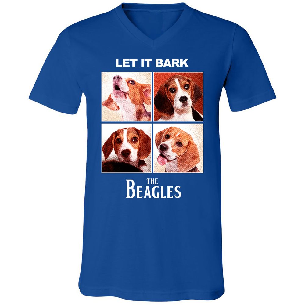 Unisex V-Neck T-Shirt - MFAV9ACB - True Royal - 4