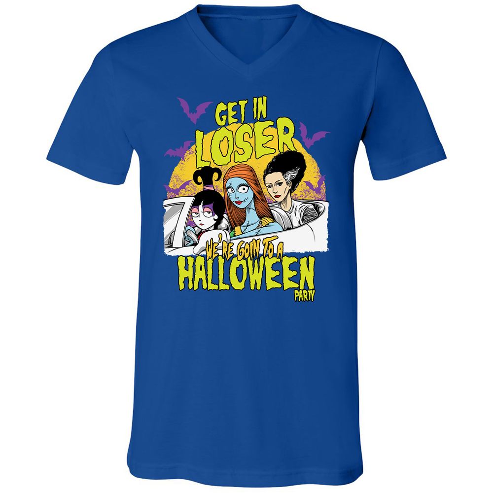 Unisex V-Neck T-Shirt - 4B29UTJD - True Royal - 4
