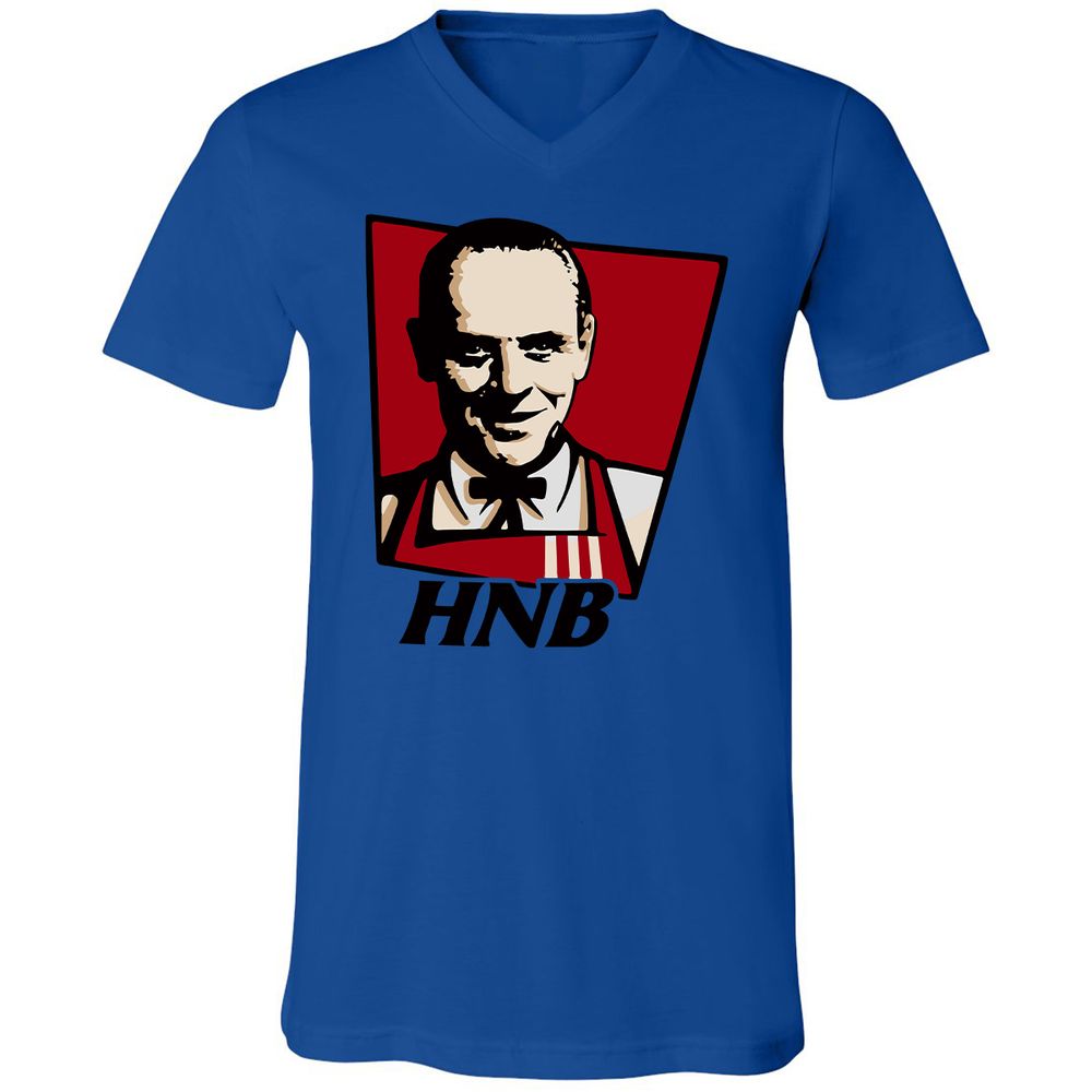 Unisex V-Neck T-Shirt - ESGMKDG6 - True Royal - 4