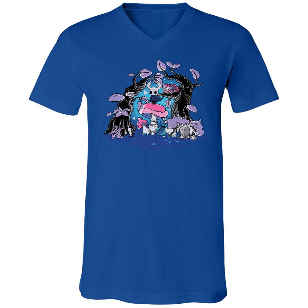 Unisex V-Neck T-Shirt - YFHR4NY1 - True Royal - 4