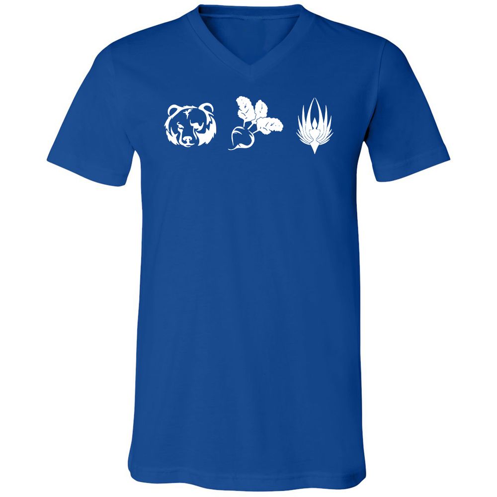 Unisex V-Neck T-Shirt - TB28D6XX - True Royal - 4