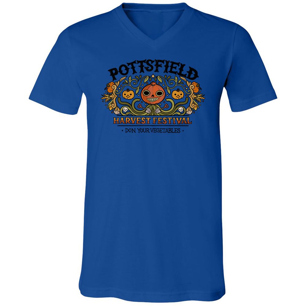 Unisex V-Neck T-Shirt - RWU843PM - True Royal - 4