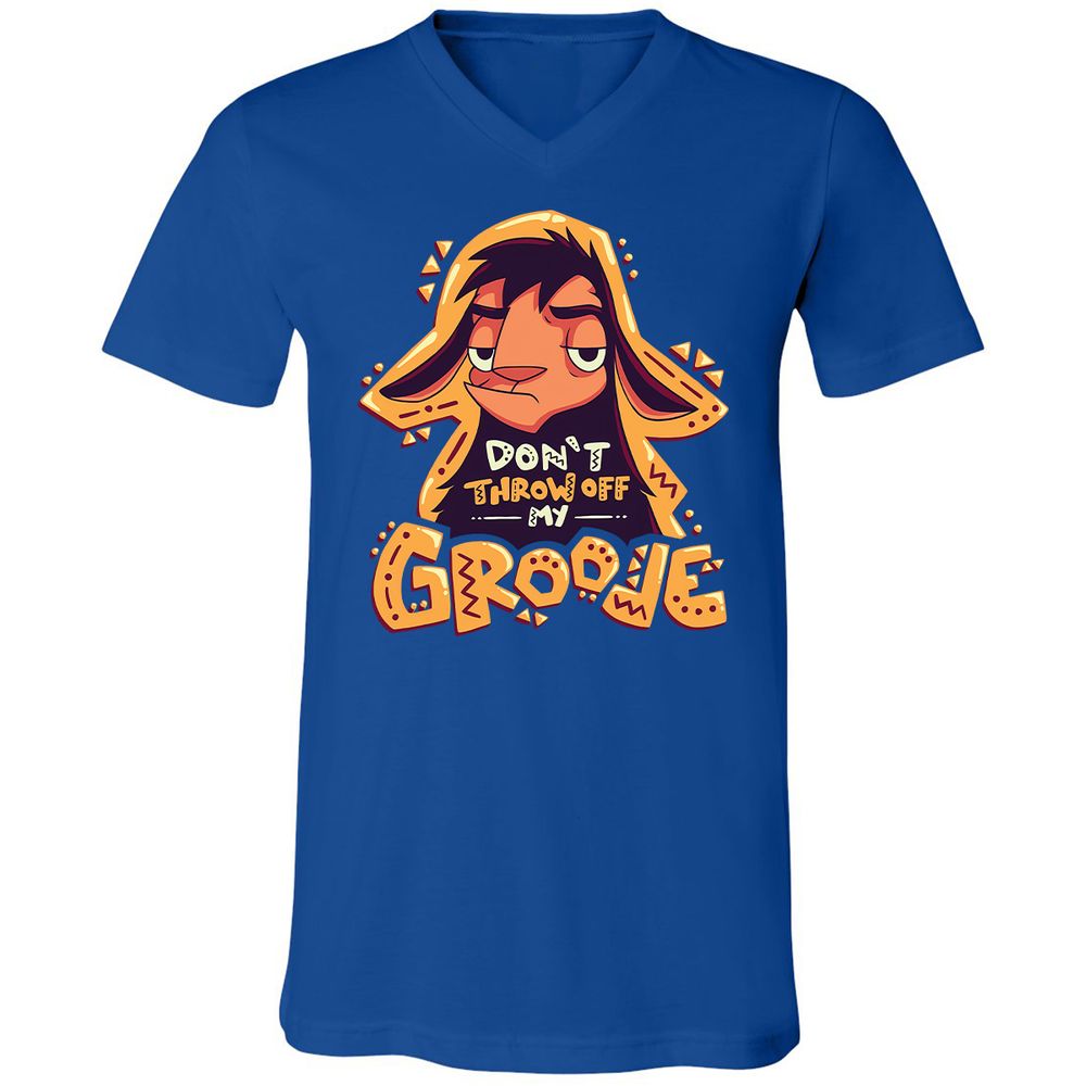 Unisex V-Neck T-Shirt - HTN2R35X - True Royal - 4