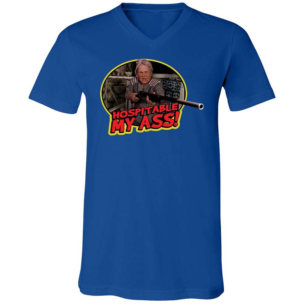 Unisex V-Neck T-Shirt - KELTDAU5 - True Royal - 4