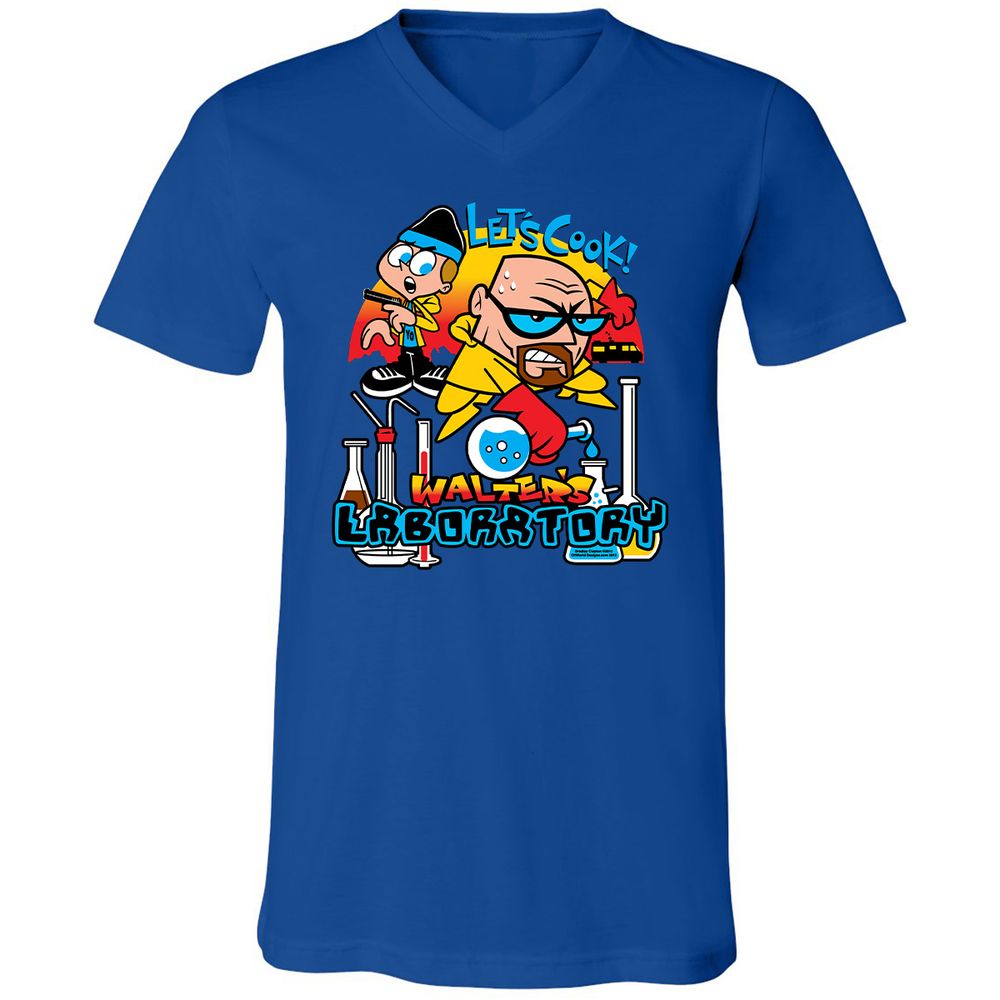 Unisex V-Neck T-Shirt - 29PZUUCS - True Royal - 4